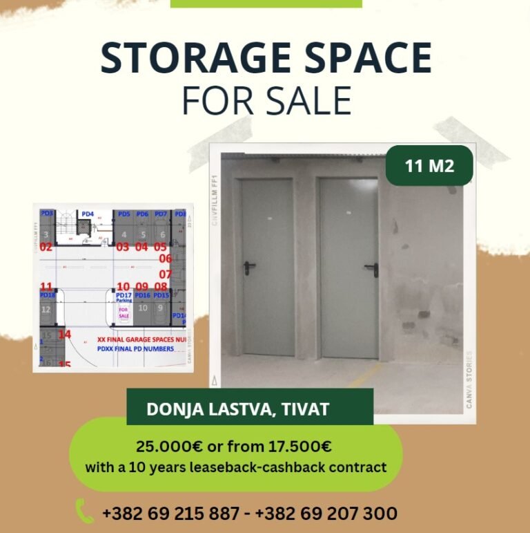 Storage Space for Sale in Tivat