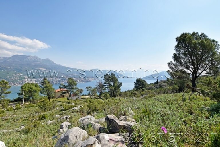 Land with Sea and City View in Herceg Novi