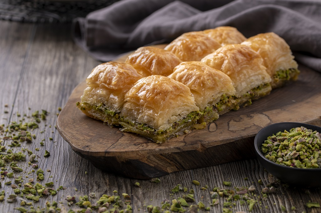 Walnut and raisin baklava from Montenegro