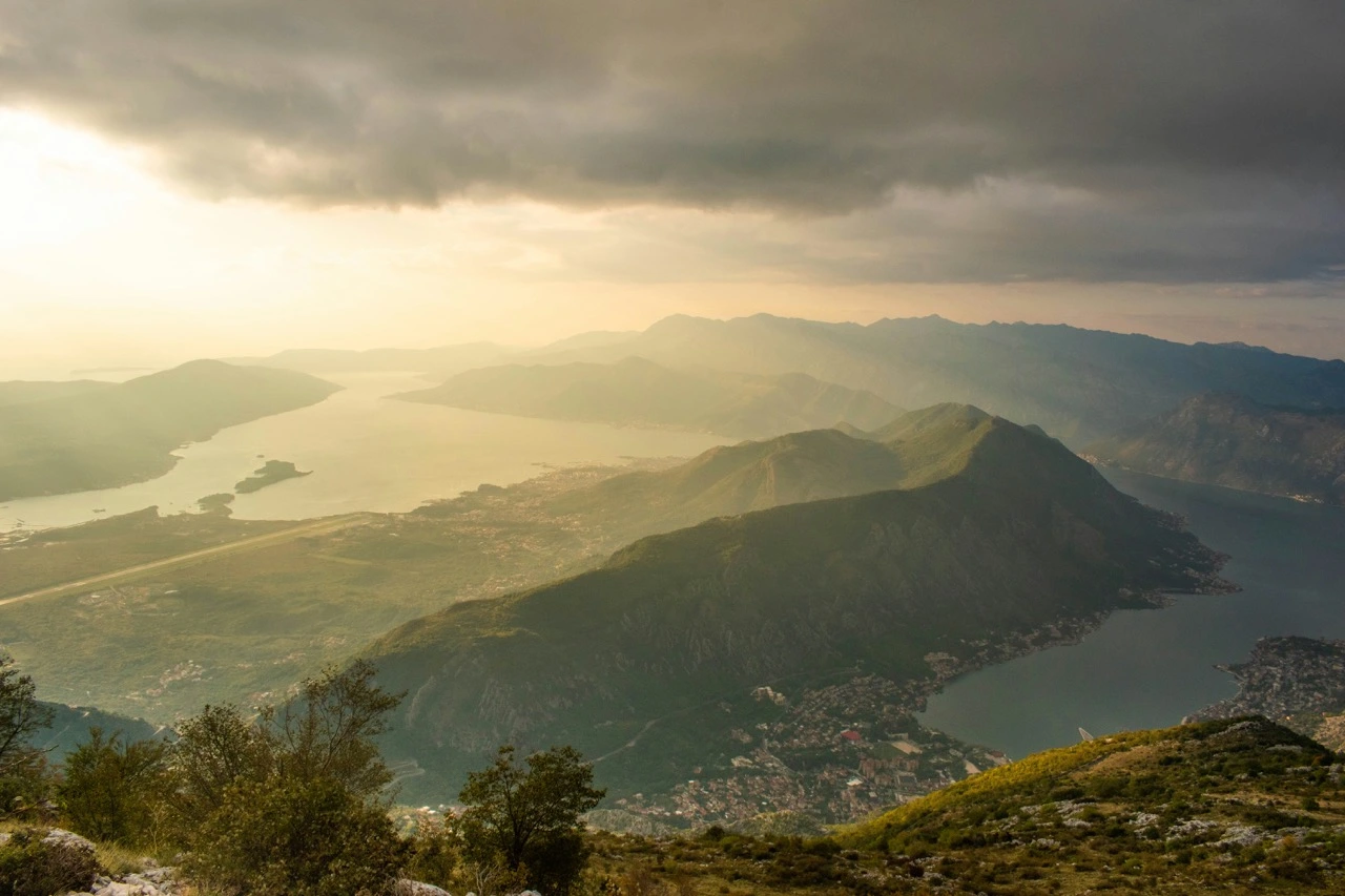 Stunning view of Boka Bay from the Lovcen mountain